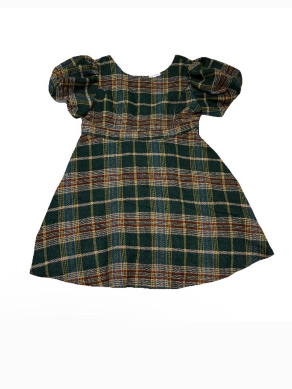 Ivy City Dress Sz 2X Green Plaid Holly Flare - Picture 3 of 10